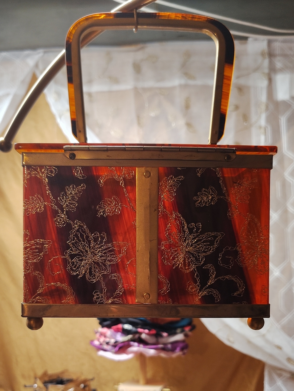 Japanese butterfly box purse - Picture 3 of 8